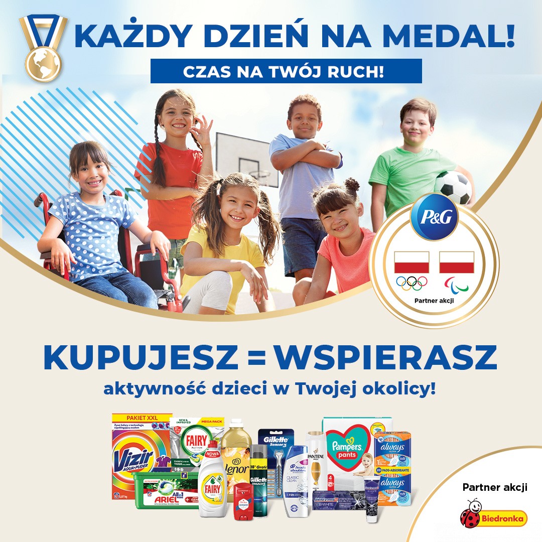 P&G, Polska Fundacja Olimpijska oraz Biedronka chcą wspierać kolejne pokolenia sportowców